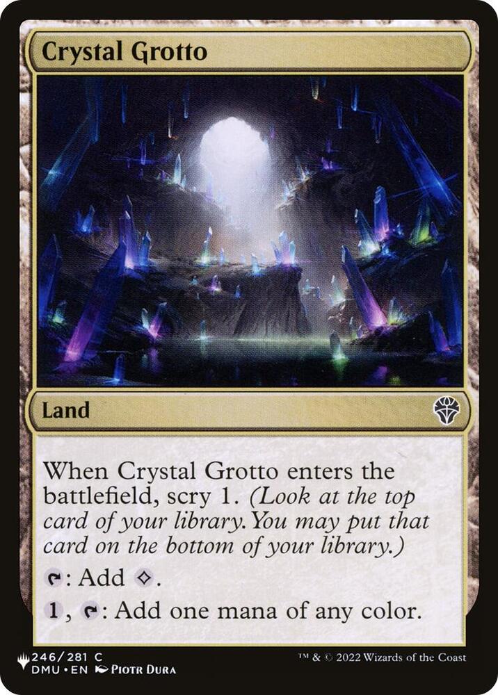 Crystal Grotto - The List